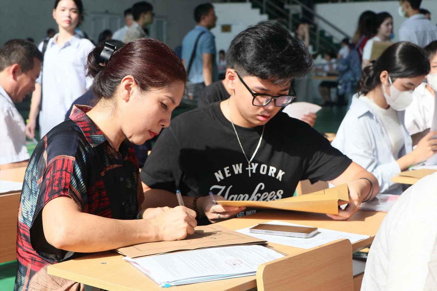 Sinh viên nhập học năm 2024. Ảnh: Diệp An Sinh viên nhập học năm 2024. Ảnh: Diệp An