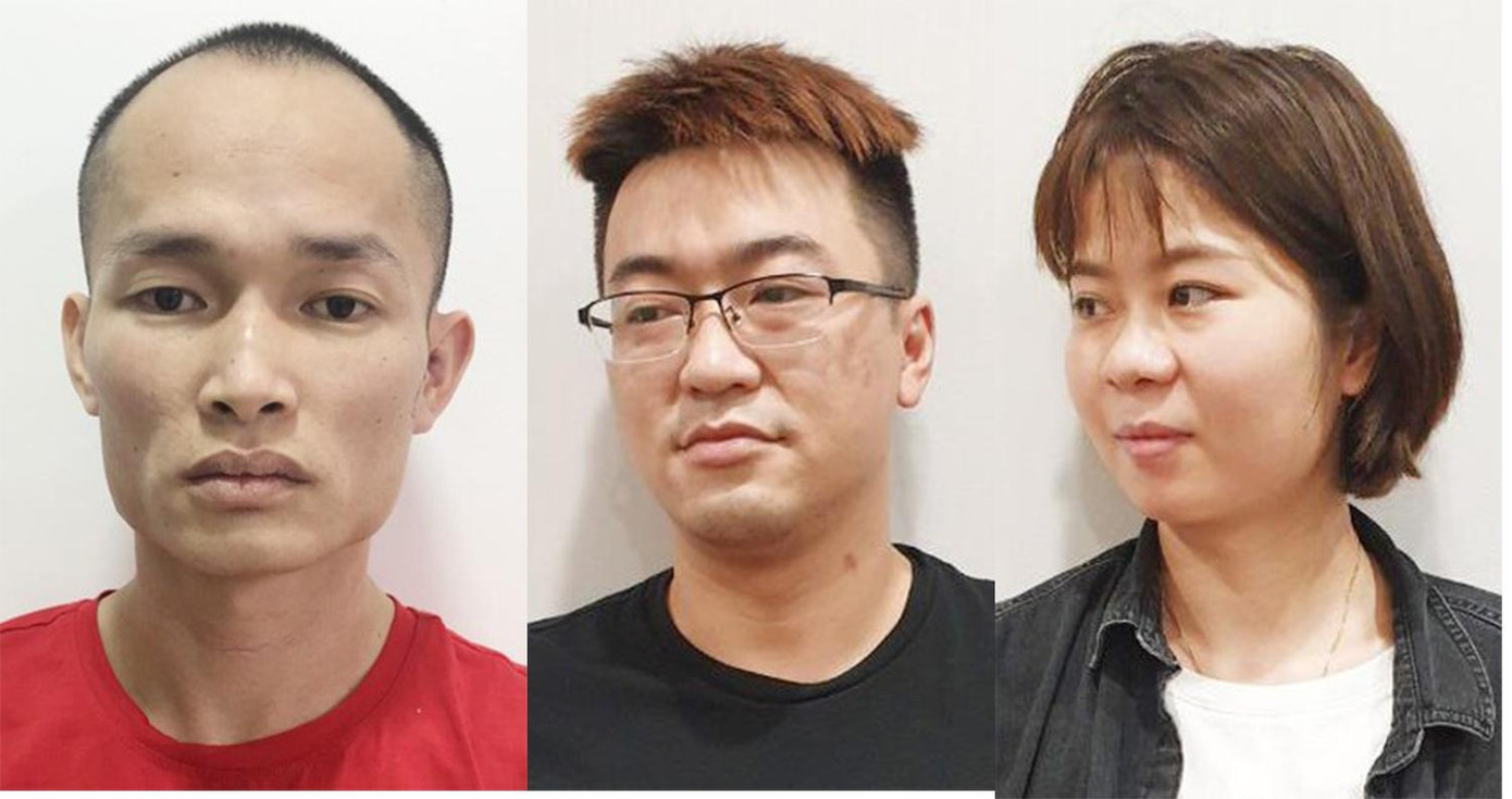 Các bị can Wu Ding Sen, Guo Long và Chi Jin Hua Các bị can Wu Ding Sen, Guo Long và Chi Jin Hua