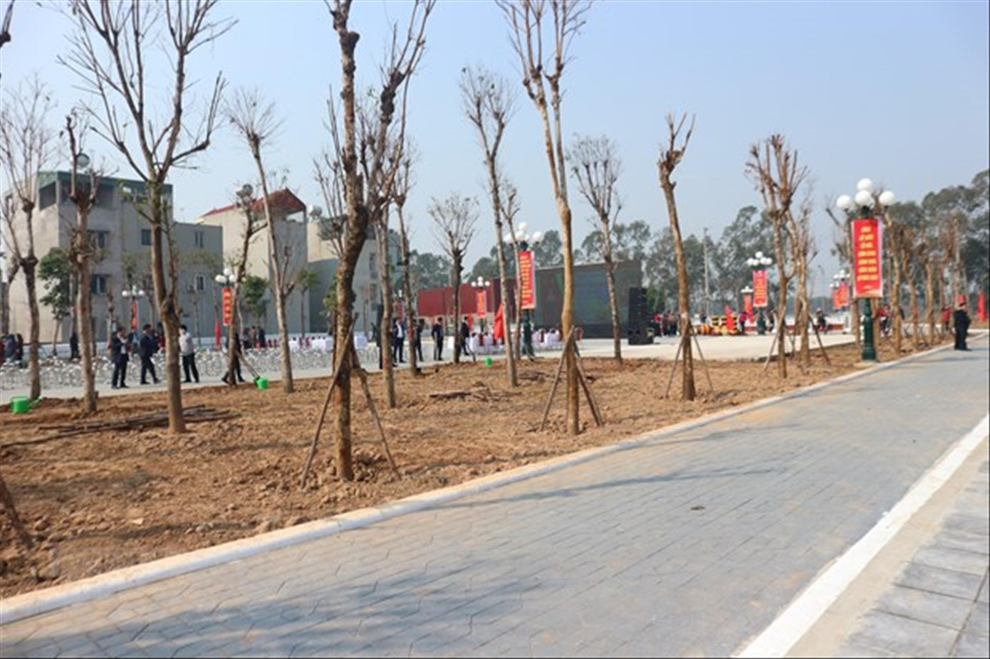 Khu ao số 3 thôn Nhuế, xã Kim Chung, Đông Anh, Hà Nội nay đã trở thành công viên cây xanh