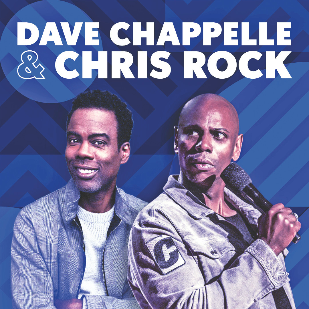 Poster quảng cáo chuyến lưu diễn của hai danh hài Dave Chappelle và Chris Rock mùa lễ năm nay Poster quảng cáo chuyến lưu diễn của hai danh hài Dave Chappelle và Chris Rock mùa lễ năm nay