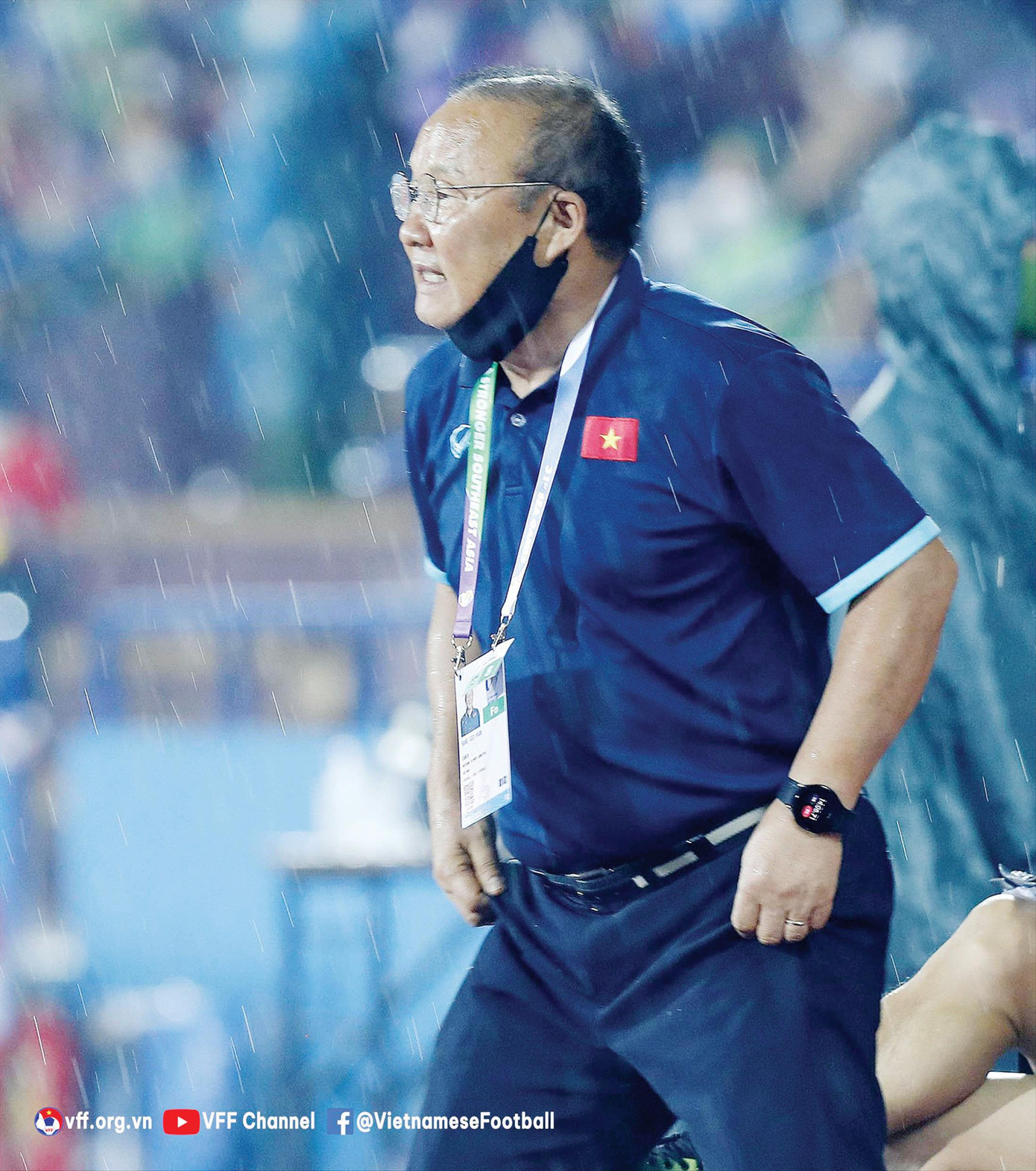 HLV Park Hang-seo trong hành trình lên ngôi tại SEA Games 31. Ảnh: VFF