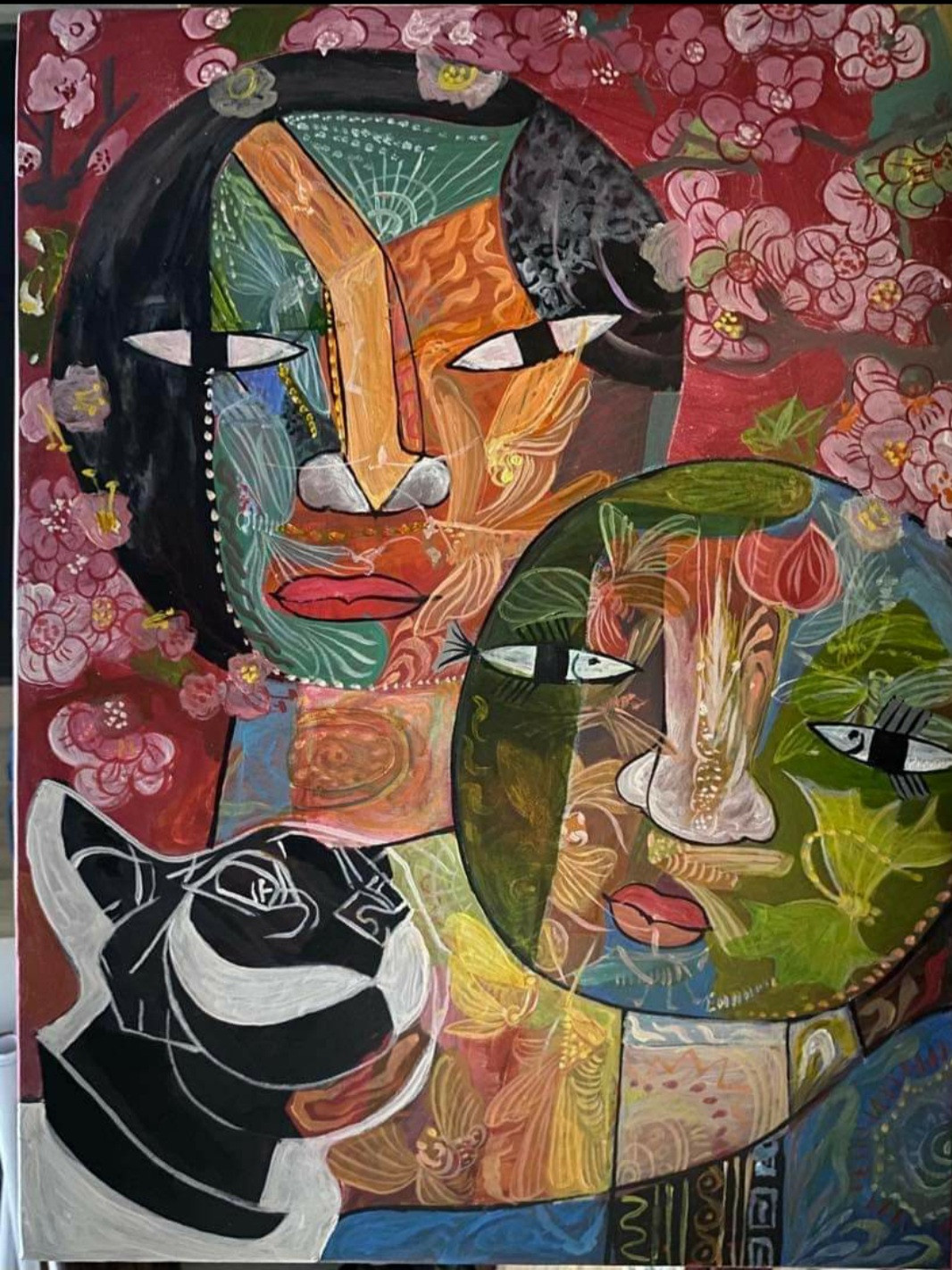 Tranh mèo của họa sĩ Từ Ninh