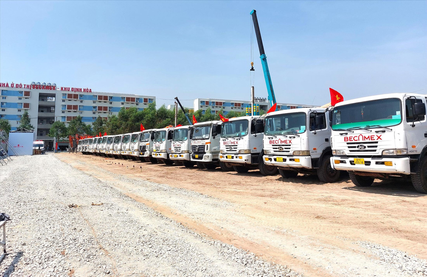 Dự án NƠXH tại Bình Dương làm lễ khởi công đã hơn một năm nhưng chưa được xây dựng. ẢNH: Hương Chi