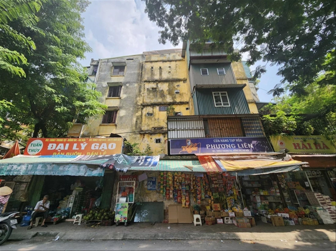 Khu chung cư cũ Trung Tự (quận Đống Đa) được đề xuất nâng lên 48 tầng. Ảnh: TN Khu chung cư cũ Trung Tự (quận Đống Đa) được đề xuất nâng lên 48 tầng. Ảnh: TN