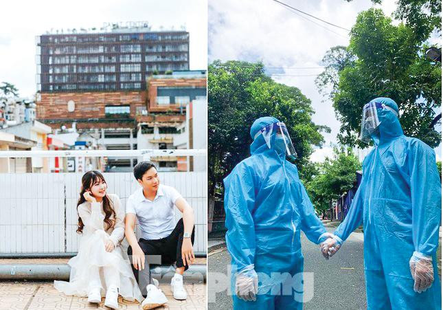 Hai vợ chồng Trân Trân - Công Anh cùng nhau trong bộ đồ chống dịch Hai vợ chồng Trân Trân - Công Anh cùng nhau trong bộ đồ chống dịch