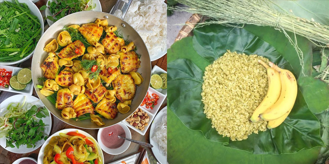 Chả cá, cốm làng Vòng phục vụ du khách hạng sang