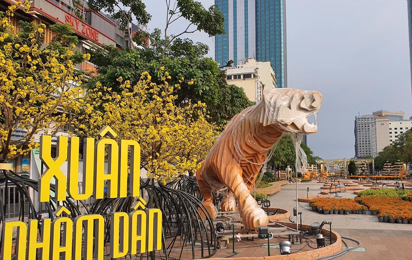Ðường hoa Nguyễn Huệ 2022 đã sẵn sàng đón khách từ 27 tháng Chạp
