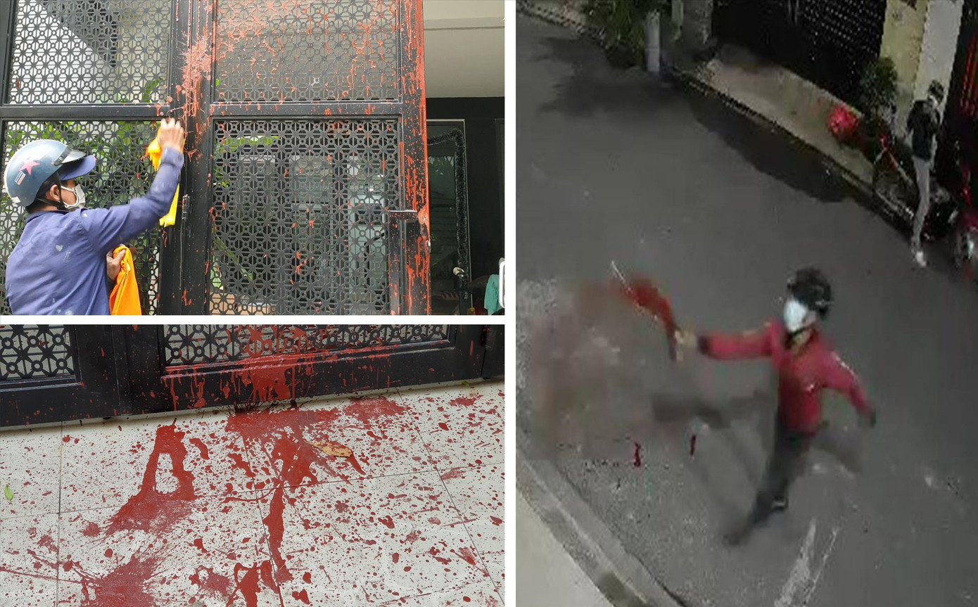 Gia đình chị Anh bị các đối tượng lạ mặt tạt sơn “khủng bố” Gia đình chị Anh bị các đối tượng lạ mặt tạt sơn “khủng bố”