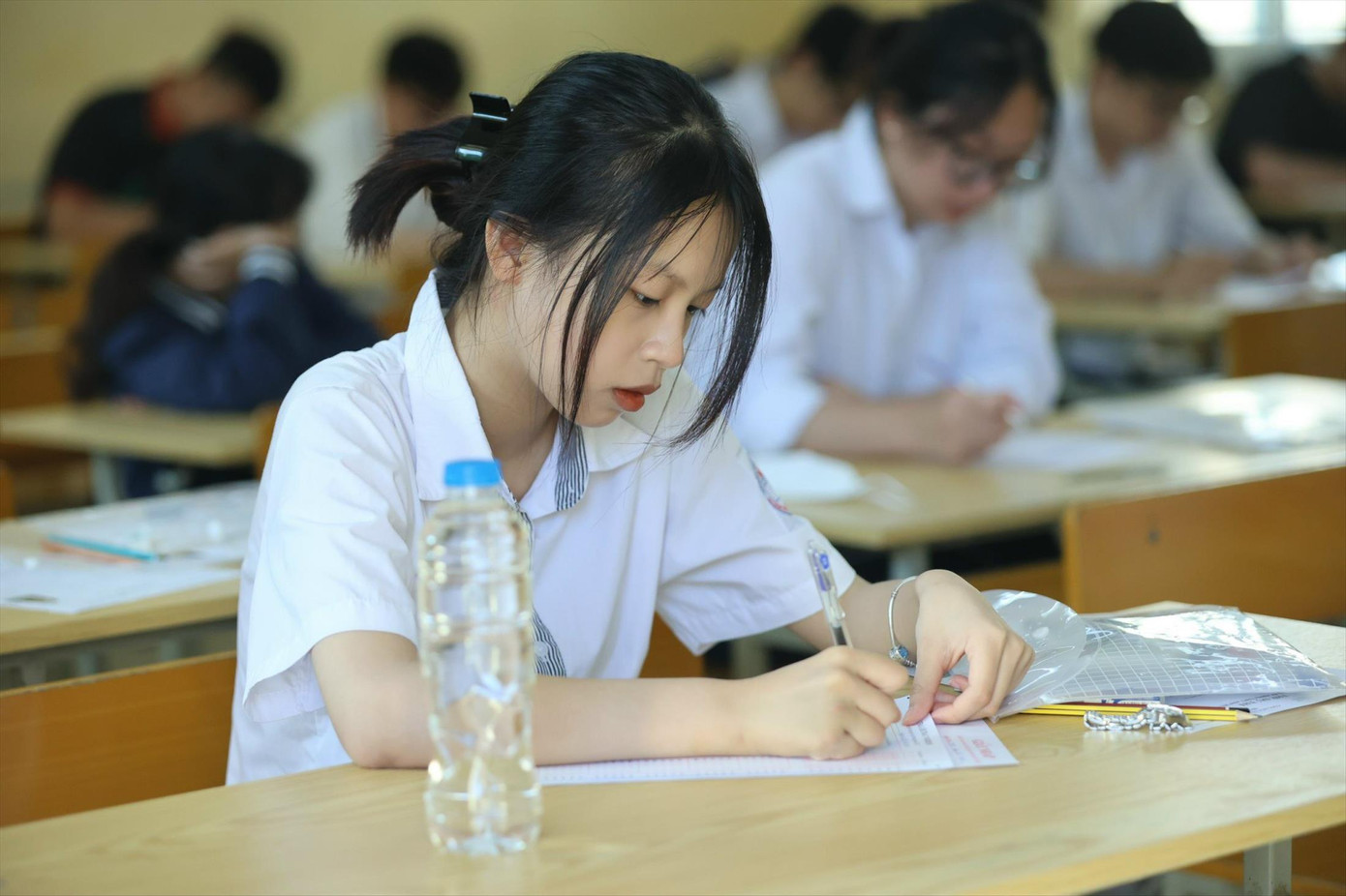 Phương án thi tốt nghiệp 3 hay 4 môn bắt buộc vẫn còn nhiều ý kiến khác nhau. Ảnh: Như Ý Phương án thi tốt nghiệp 3 hay 4 môn bắt buộc vẫn còn nhiều ý kiến khác nhau. Ảnh: Như Ý