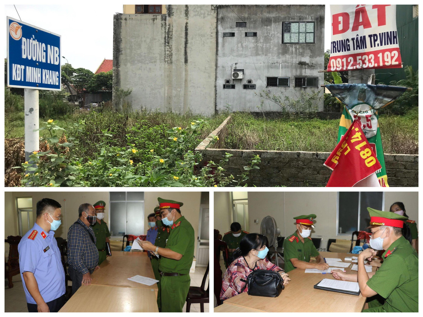 Cơ quan điều tra tống đạt quyết định khởi tố đối với vợ chồng giám đốc Công ty TNHH TM Minh Khang Cơ quan điều tra tống đạt quyết định khởi tố đối với vợ chồng giám đốc Công ty TNHH TM Minh Khang