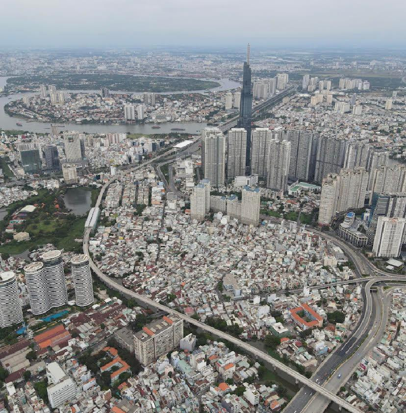 Hạ tầng ở TPHCM ngày càng được hoàn thiện, hiện đại (Ảnh: Phạm Nguyễn).