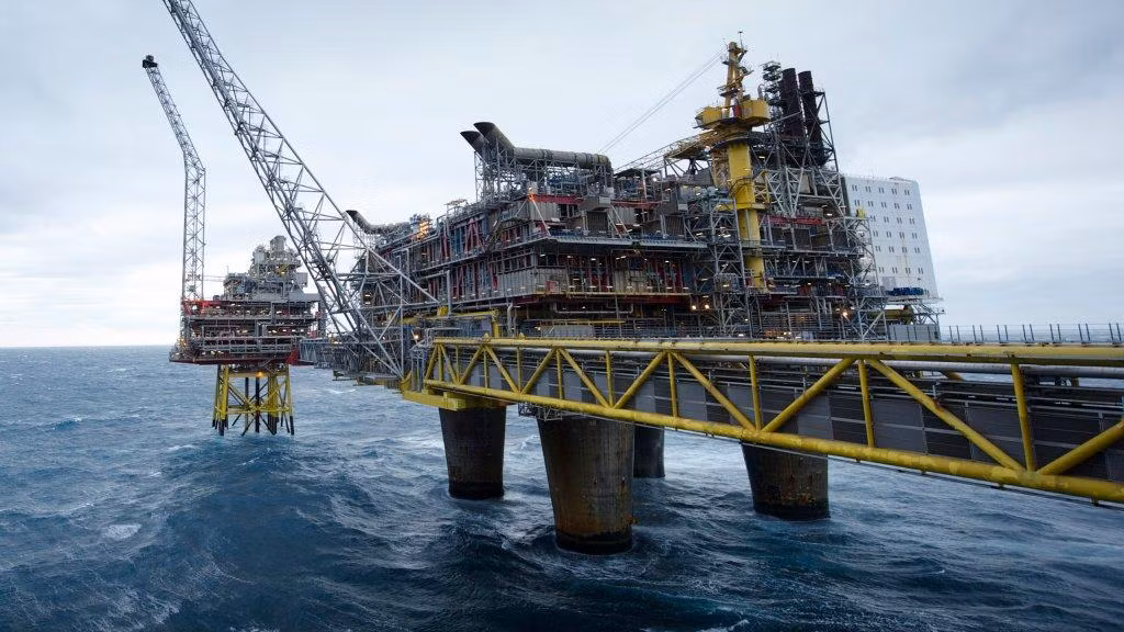 Trung tâm mỏ dầu Oseberg ở Biển Bắc. Ảnh: Ole Jørgen Bratland / Equinor ASA Trung tâm mỏ dầu Oseberg ở Biển Bắc. Ảnh: Ole Jørgen Bratland / Equinor ASA