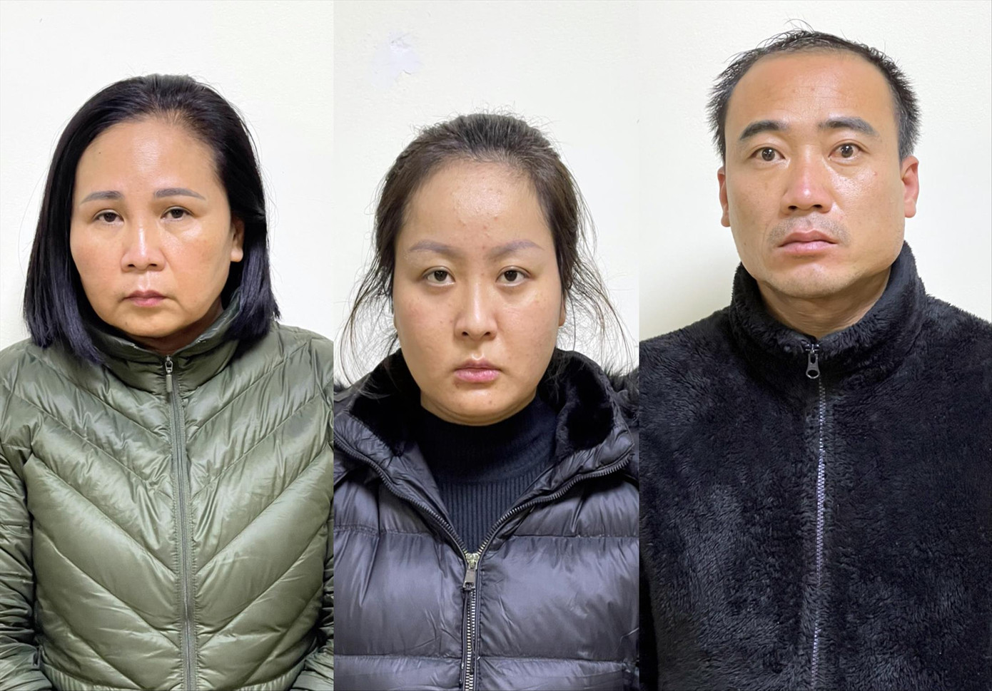 Nhóm đối tượng bị khởi tố. Ảnh Công an cung cấp Nhóm đối tượng bị khởi tố. Ảnh Công an cung cấp