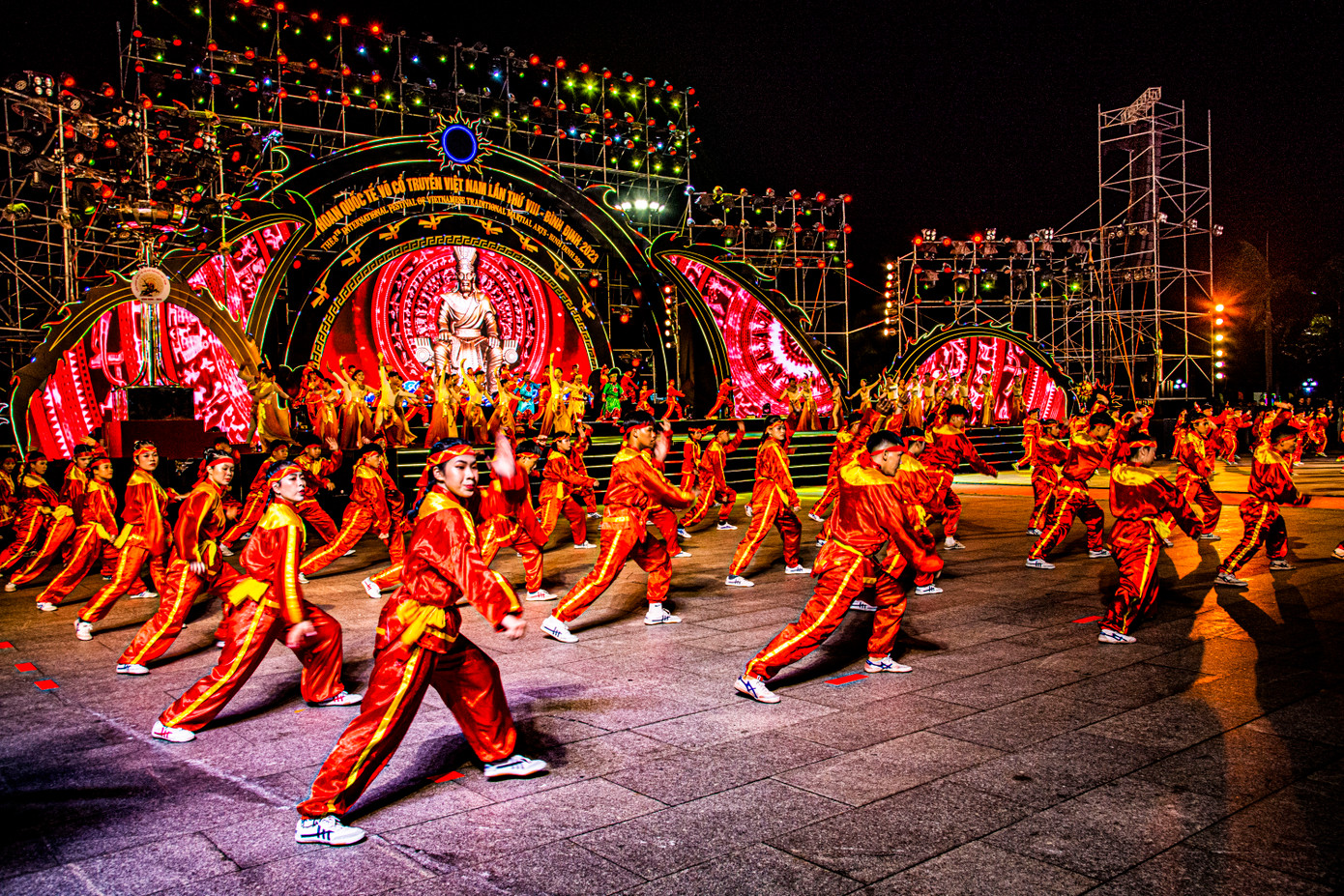 Liên hoan Quốc tế Võ cổ truyền lần thứ 8 tháng 8/2023 tại Quy Nhơn, Bình Định. Ảnh: Văn Chương