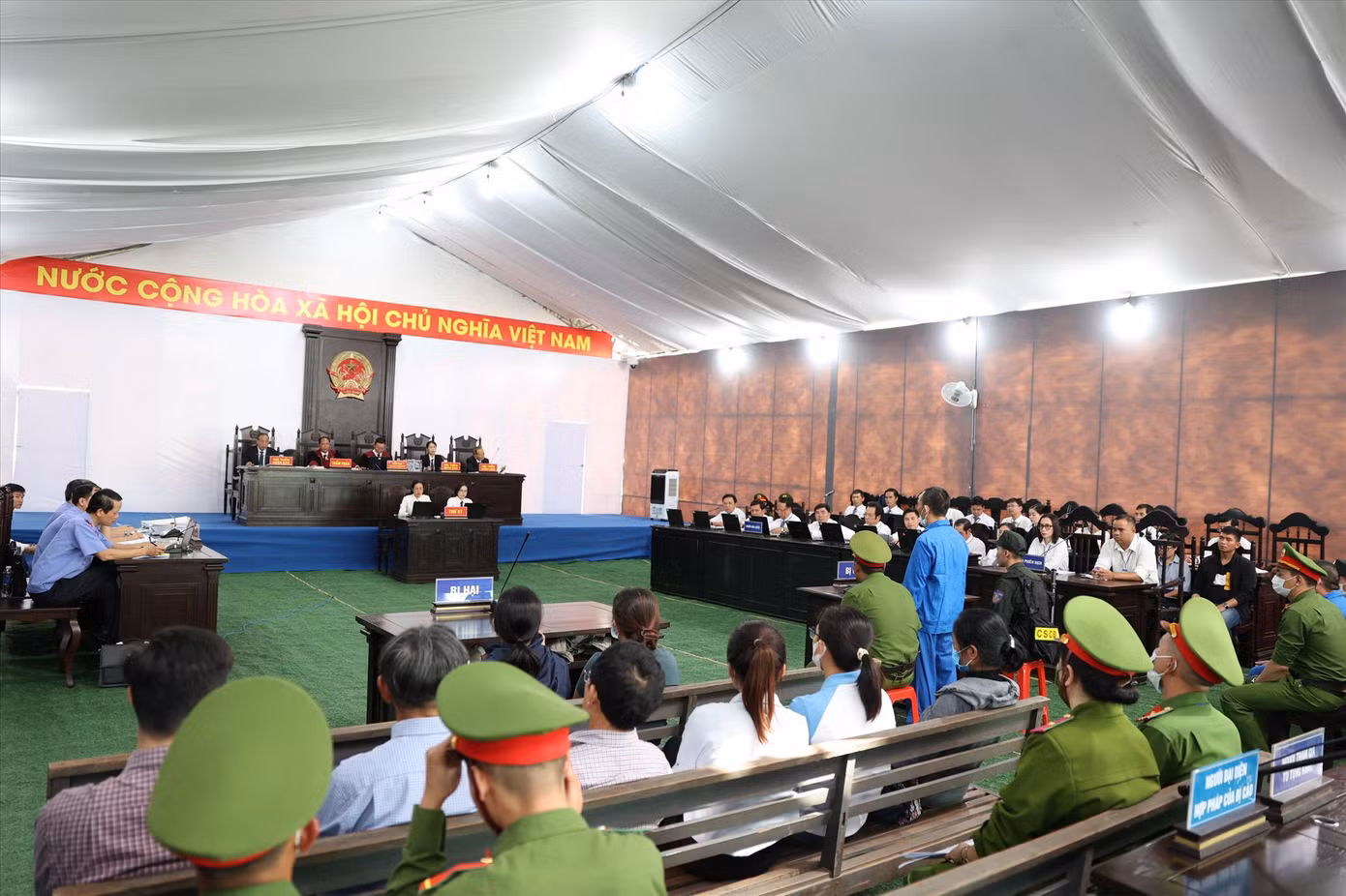 Toàn cảnh phiên tòa. Ảnh: TTXVN