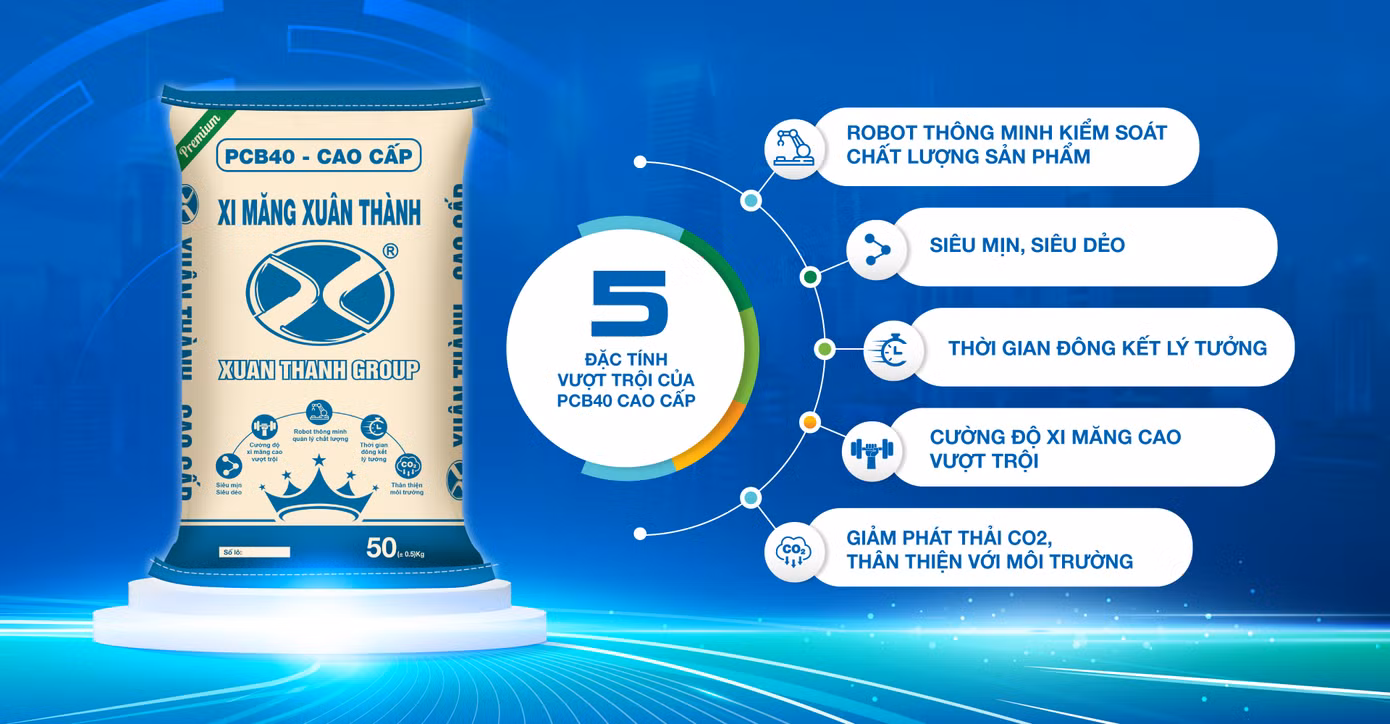 Sự kiện ra mắt sản phẩm xi măng PCB40 cao cấp là dấu ấn tiên phong, khẳng định đẳng cấp xi măng Xuân Thành