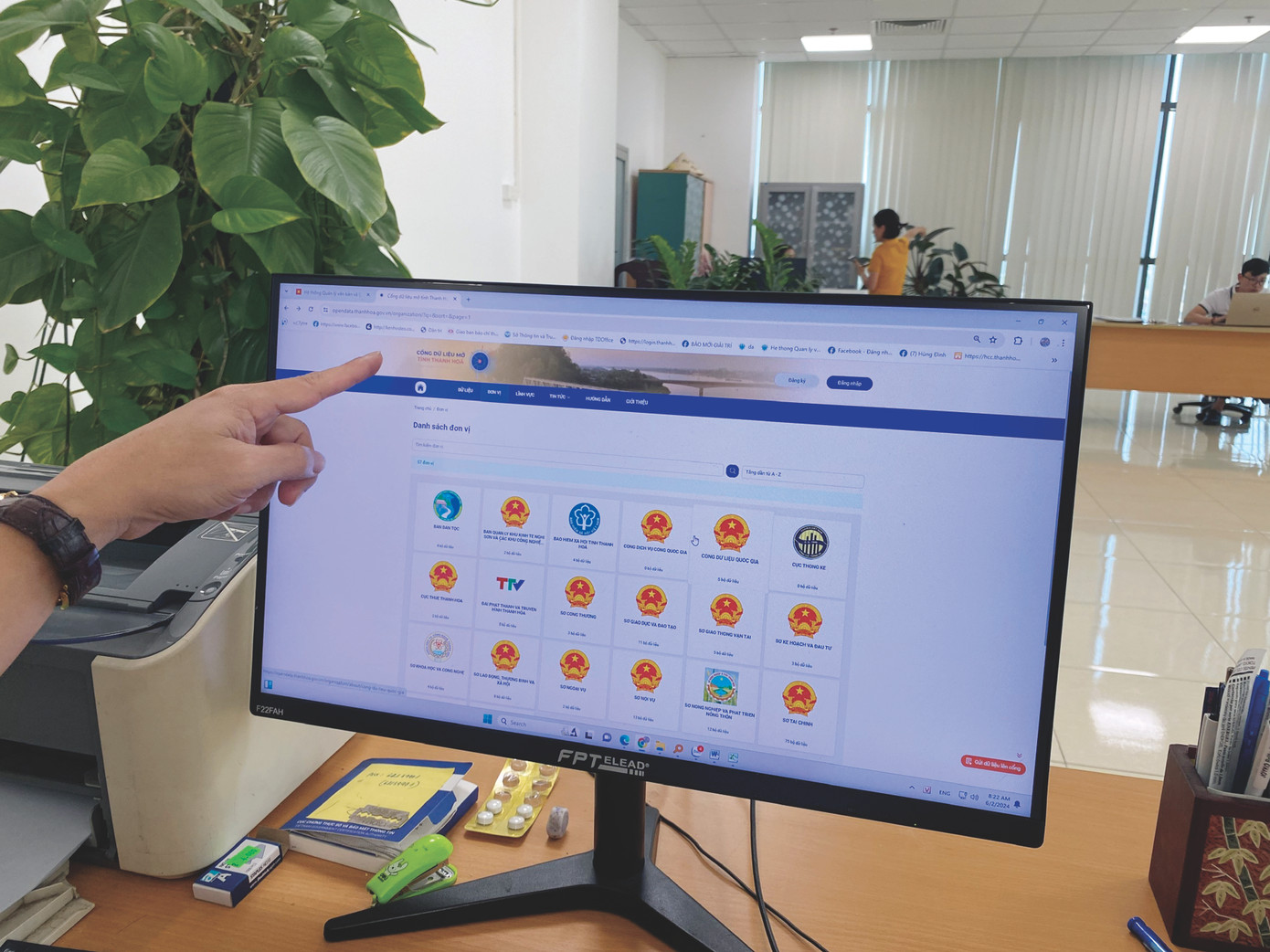 Giao diện Cổng dữ liệu mở tỉnh Thanh Hóa