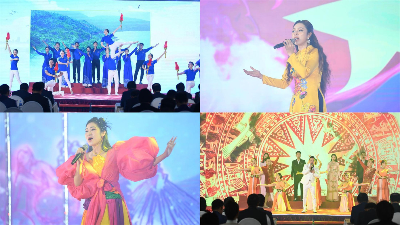 Chương trình văn nghệ đầy ý nghĩa trong lễ kỷ niệm. Ảnh: NHƯ Ý - DƯƠNG TRIỀU Chương trình văn nghệ đầy ý nghĩa trong lễ kỷ niệm. Ảnh: NHƯ Ý - DƯƠNG TRIỀU