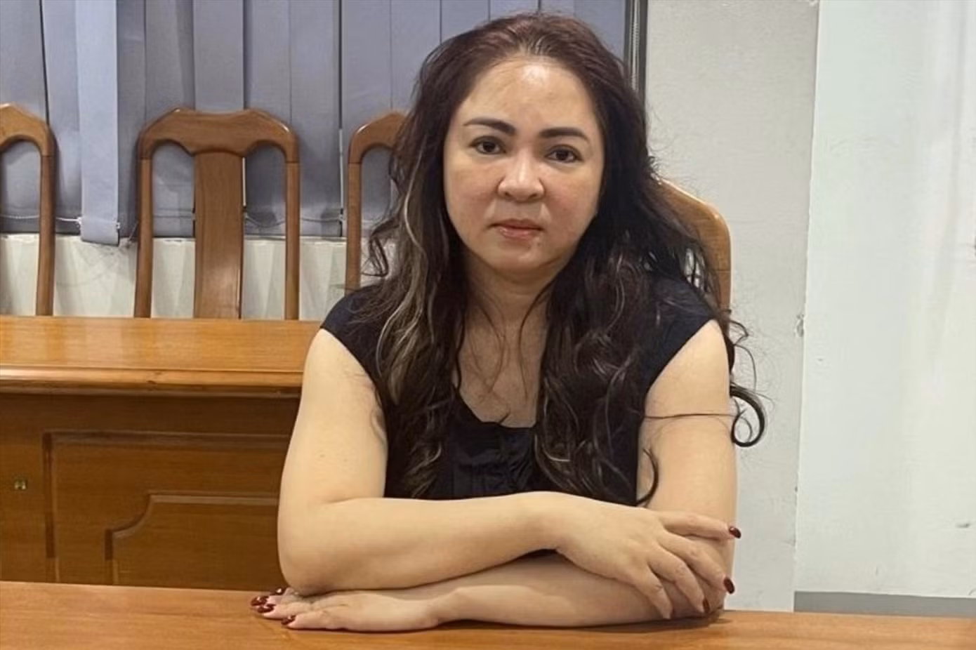 Bà Nguyễn Phương Hằng tại Cơ quan điều tra. Ảnh: CA Bà Nguyễn Phương Hằng tại Cơ quan điều tra. Ảnh: CA