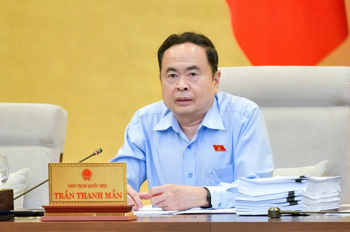 Chủ tịch Quốc hội Trần Thanh Mẫn phát biểu tại phiên họp Chủ tịch Quốc hội Trần Thanh Mẫn phát biểu tại phiên họp