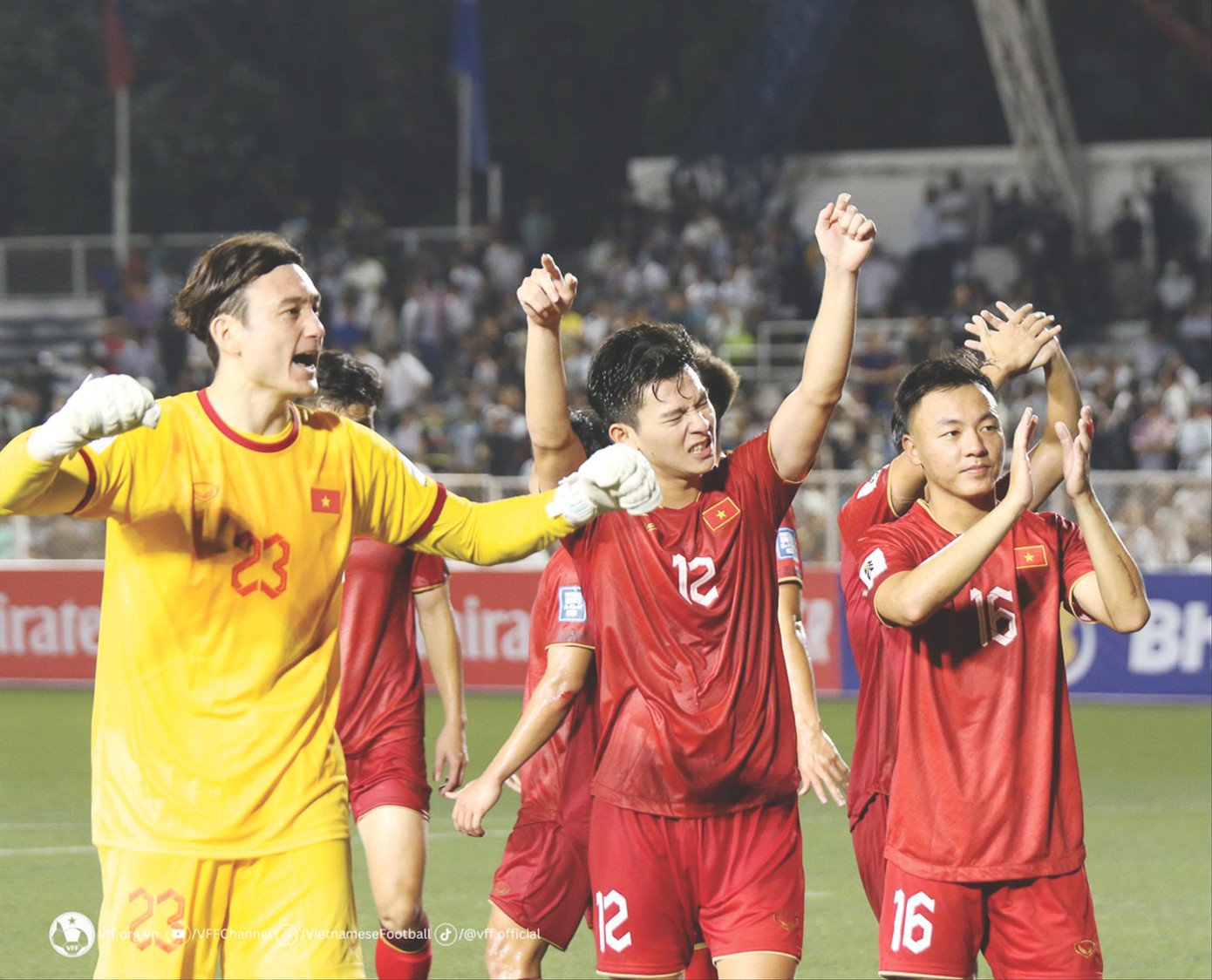 ĐT Việt Nam quyết tâm gây bất ngờ trước Iraq. Ảnh: Anh Đoàn