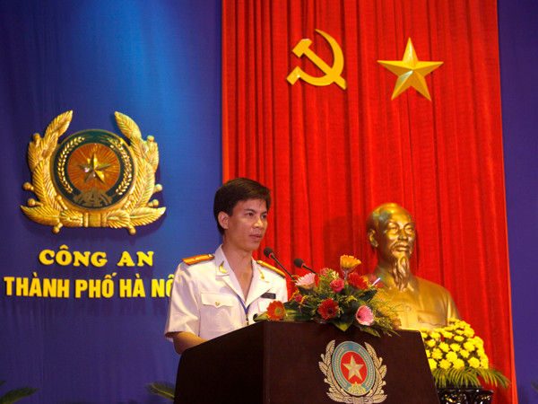 Tại đại hội, các đại biểu đã nghe báo cáo kiểm điểm kết quả hoạt động trong nhiệm kỳ qua của tuổi trẻ lực lượng công an thành phố Hà Nội 