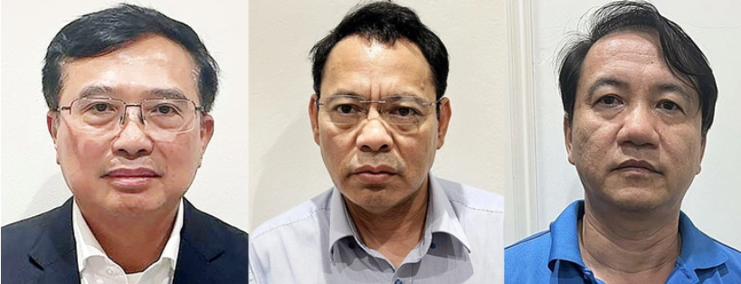 Các bị can Hoàng Quốc Vượng, Nguyễn Danh Sơn, Phương Hoàng Kim. Các bị can Hoàng Quốc Vượng, Nguyễn Danh Sơn, Phương Hoàng Kim.