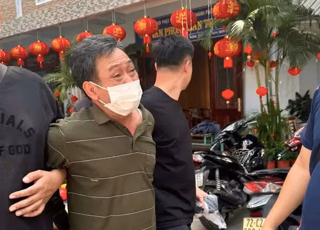 Bị cáo Vũ Văn Vương khi mới bị bắt.