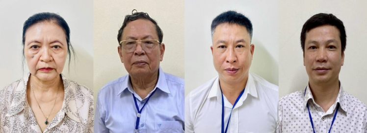 Bị can: Trương Thị Nga, Lại Hồng Khánh, Lương Minh Sơn, Vũ Nam.