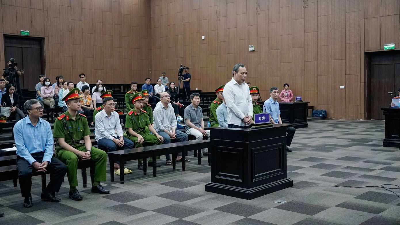 Các bị cáo tại phiên tòa Các bị cáo tại phiên tòa