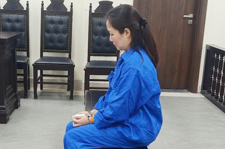 Bị cáo Trần Thị Minh Huệ. Bị cáo Trần Thị Minh Huệ.