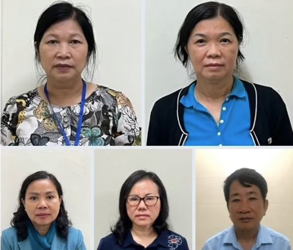 Một số bị can trong vụ án. Một số bị can trong vụ án.