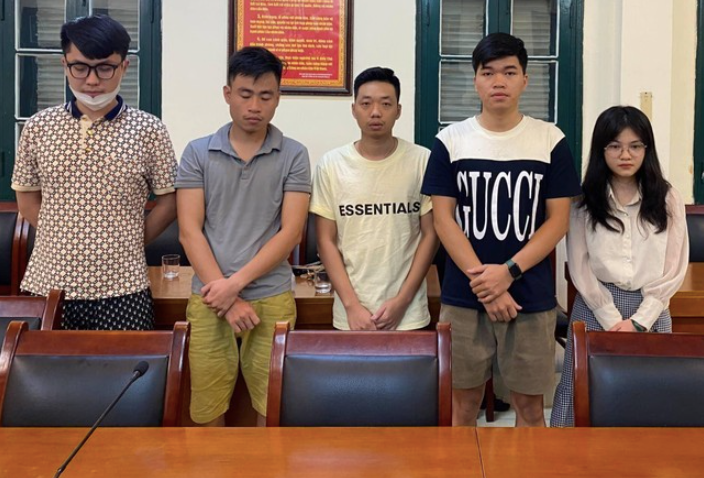 Các bị can trong vụ án.