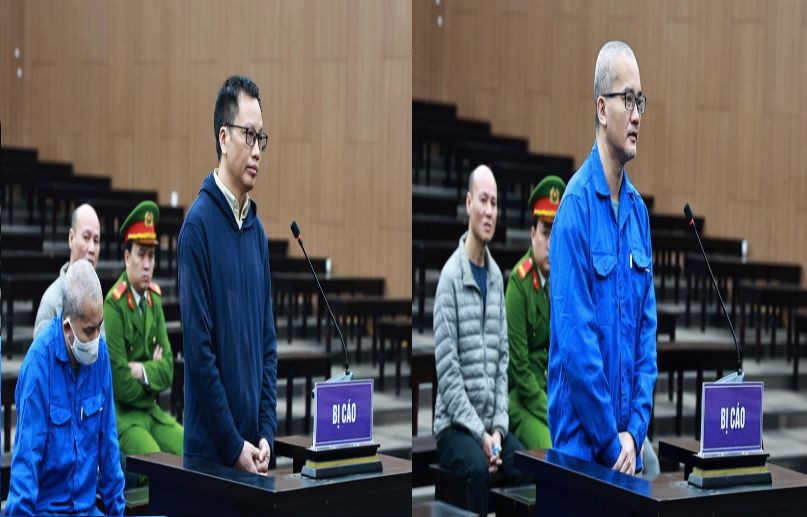 Bị cáo Đặng Xuân Minh và Đỗ Quốc Việt.