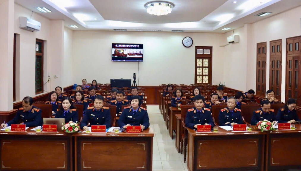 Các đại biểu dự công bố kết luận thanh tra tại Viện KSND tỉnh Phú Yên.