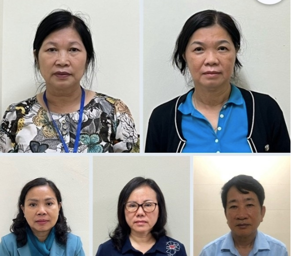 Một số bị can trong vụ án.