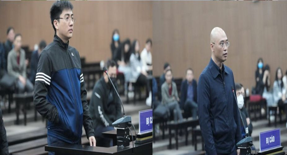 Bị cáo Chu Xuân Sơn và Phạm Tần Anh.