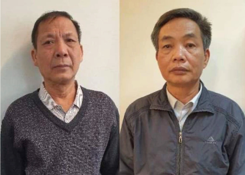 Hai bị cáo Đặng Ngọc Cầm và Nguyễn Quốc Khánh.