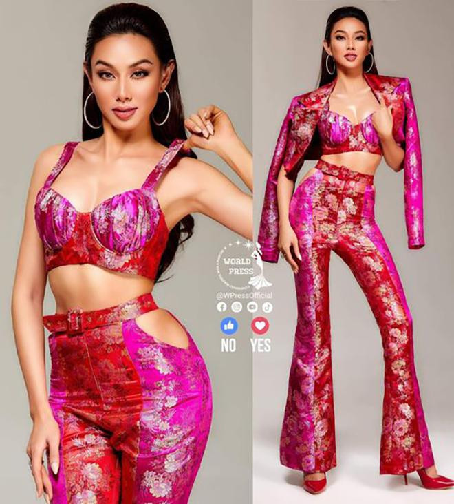 Set đồ sexy mà Thuỳ Tiên lựa chọn cho vòng phỏng vấn kín ở Miss Grand 2021.