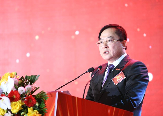 Tổng Biên tập báo Tiền Phong trình bày diễn văn khai mạc lễ kỷ niệm. Ảnh: PV.