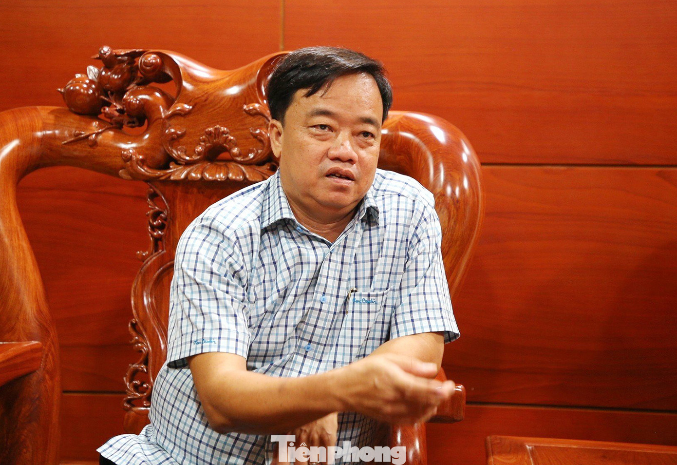 Chủ tịch UBND tỉnh Cà Mau Huỳnh Quốc Việt. Ảnh: Nhật Huy.