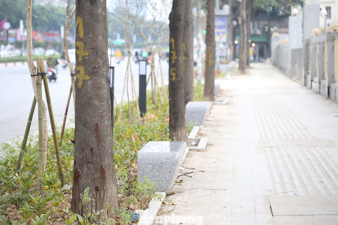 Diện mạo mới của tuyến phố Nguyễn Chí Thanh sau khi cải tạo. Ảnh: Trường Phong