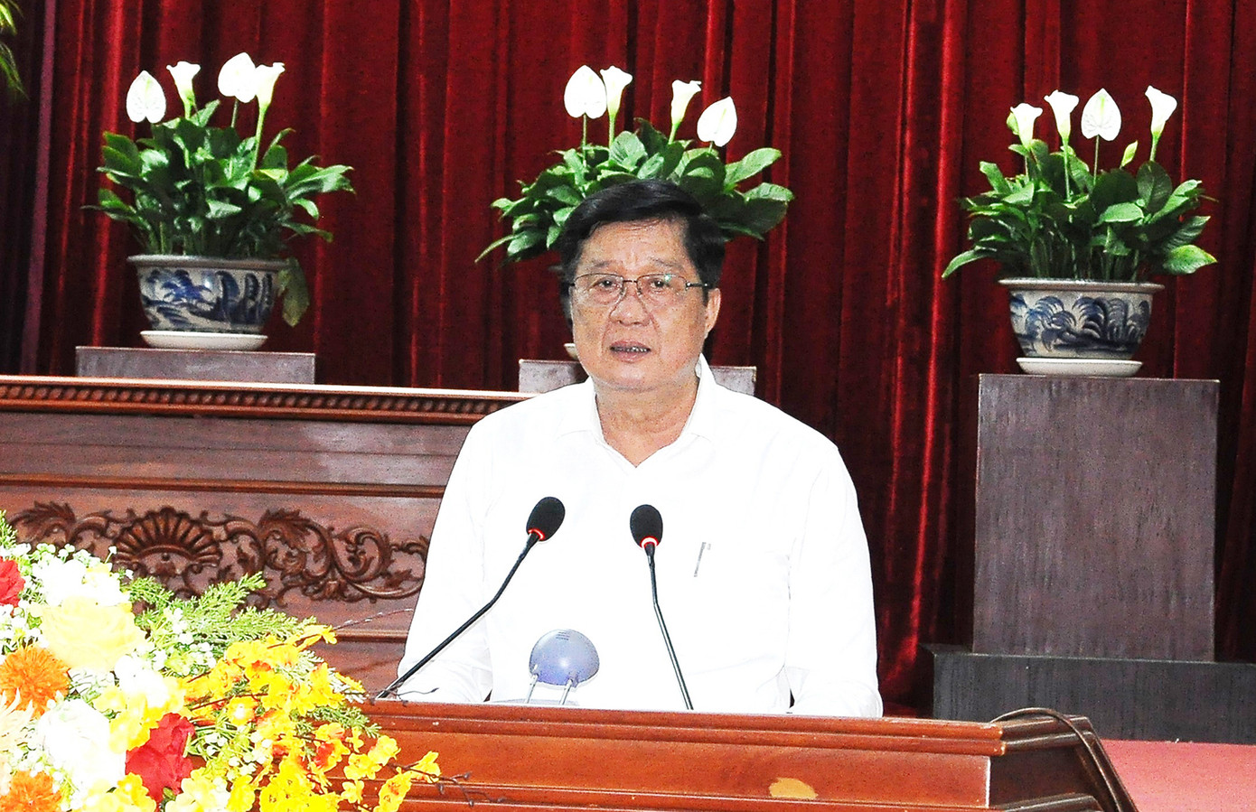 Ông Phạm Văn Hiểu - Phó Bí thư Thường trực Thành ủy, Chủ tịch HĐND thành phố, Trưởng ban Chỉ đạo 35 thành phố, Trưởng ban Chỉ đạo cuộc thi phát biểu. Ảnh: CK. Ông Phạm Văn Hiểu - Phó Bí thư Thường trực Thành ủy, Chủ tịch HĐND thành phố, Trưởng ban Chỉ đạo 35 thành phố, Trưởng ban Chỉ đạo cuộc thi phát biểu. Ảnh: CK.