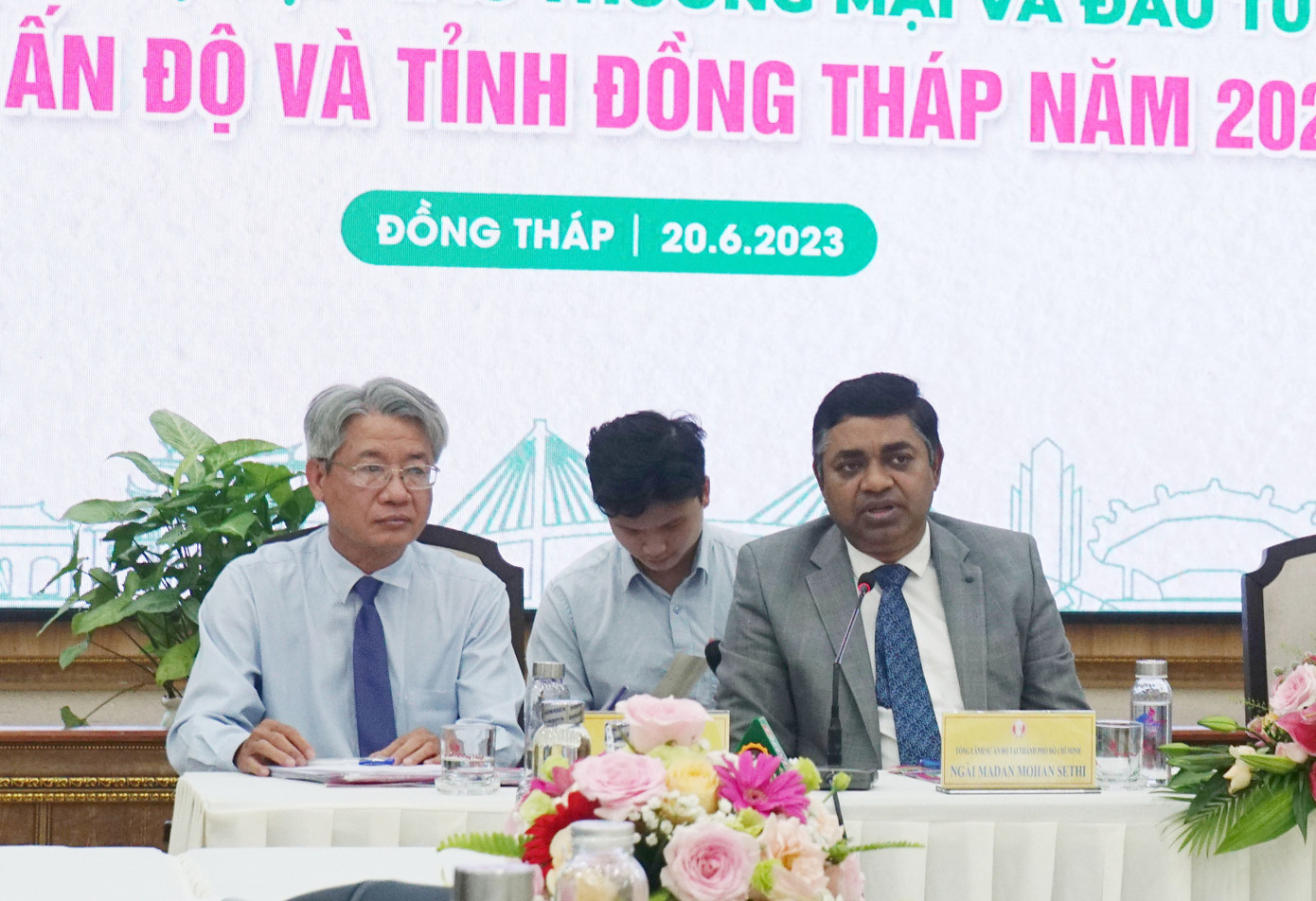 Ông Madan Mohan Sethi - Tổng Lãnh sự Ấn Độ tại TPHCM - phát biểu tại họp báo. Ảnh: An Bình. Ông Madan Mohan Sethi - Tổng Lãnh sự Ấn Độ tại TPHCM - phát biểu tại họp báo. Ảnh: An Bình.