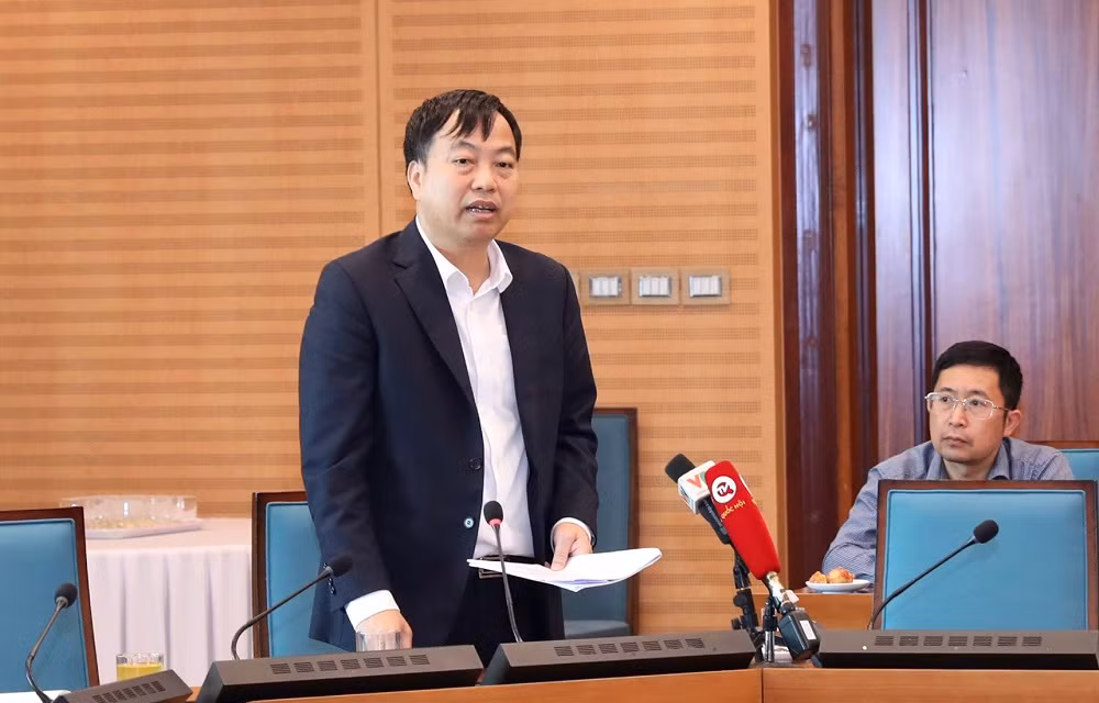 Phó Chủ tịch UBND huyện Đan Phượng Nguyễn Thạc Hùng cho rằng, cần chuẩn dữ liệu đầu vào để định giá đất. Ảnh: PV