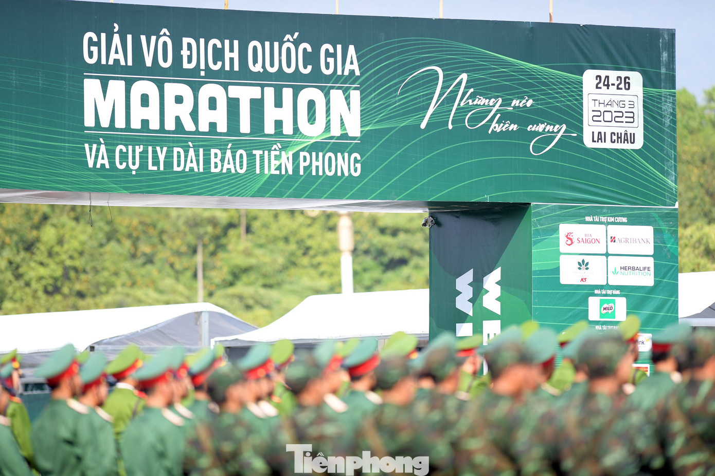 SABECO mong muốn đồng hành cùng báo Tiền Phong trong việc nâng cao tinh thần thể dục thể thao, rèn luyện bản thân trong cộng đồng và thúc đẩy phát triển du lịch thông qua việc quảng bá nét đẹp thiên nhiên, văn hóa và con người Lai Châu. Ảnh: PV