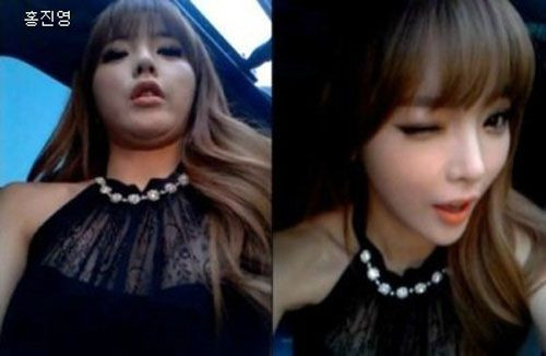 Hong Jin Young ngỡ như người hai cằm. Hong Jin Young ngỡ như người hai cằm