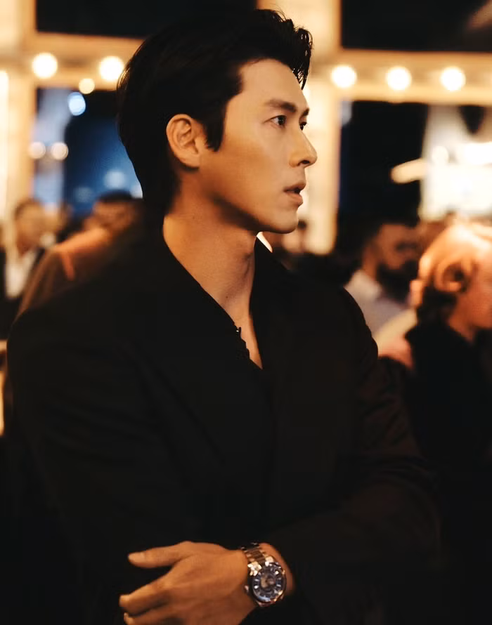 Nam diễn viên Hyun Bin trong lần tham dự sự kiện gần đây nhất Omega European Masters 2023.