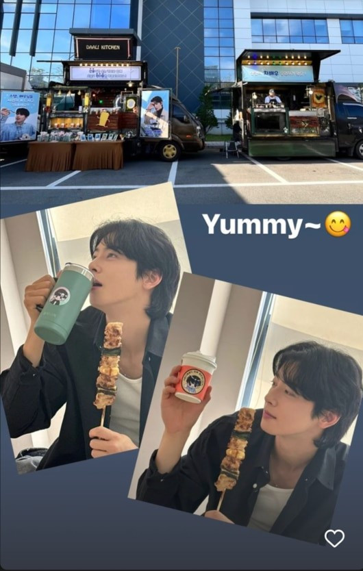 Cha Eun Woo tại phim trường My Lovely Dog Again.