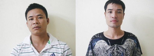 Hai đối tượng bị bắt Nguyễn Văn Việt và Nguyễn Hữu Toàn 